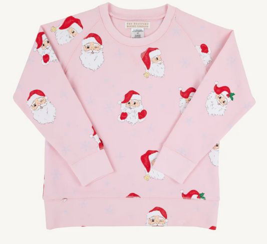 Cassidy Comfy Crewneck-Dear Santa (Palm Beach Pink)