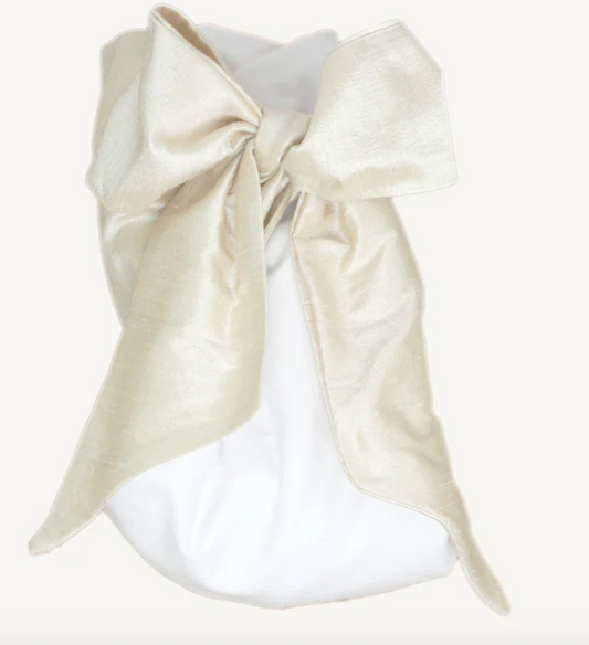 Bow Swaddle ®-  Pearl Strand Silk