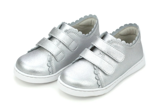 Caroline Scalloped Sneaker- Silver