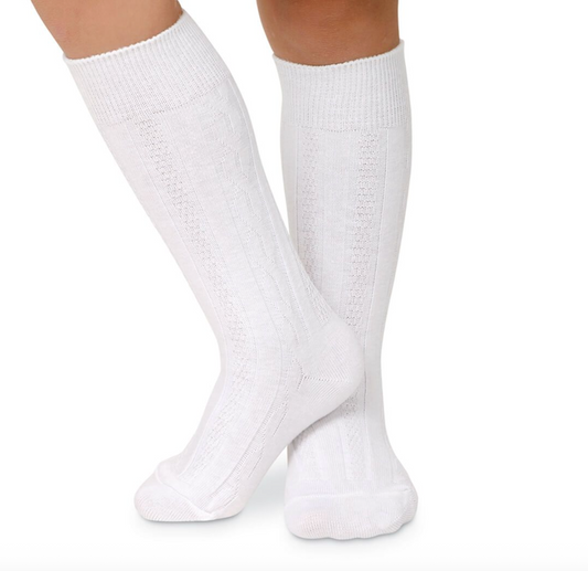 Classic Cable Knee High Socks