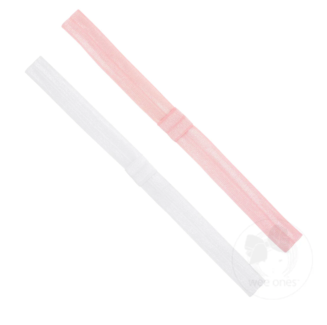 Add-A-Bow Elastic Girls Baby Bands - Two Pack