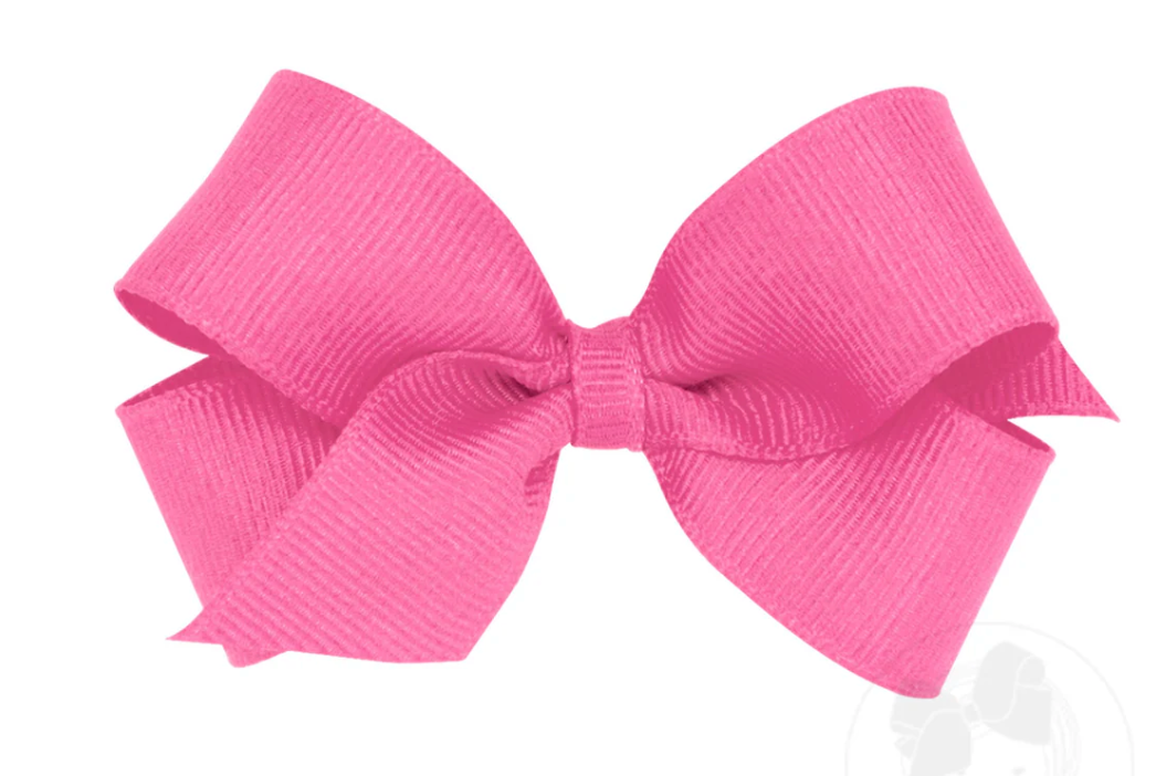 Mini Classic Grosgrain Hair Bow (Plain Wrap)
