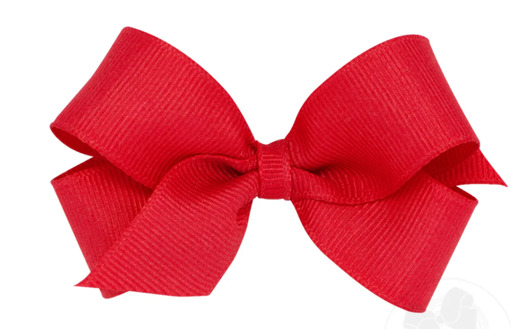 Mini Classic Grosgrain Hair Bow (Plain Wrap)