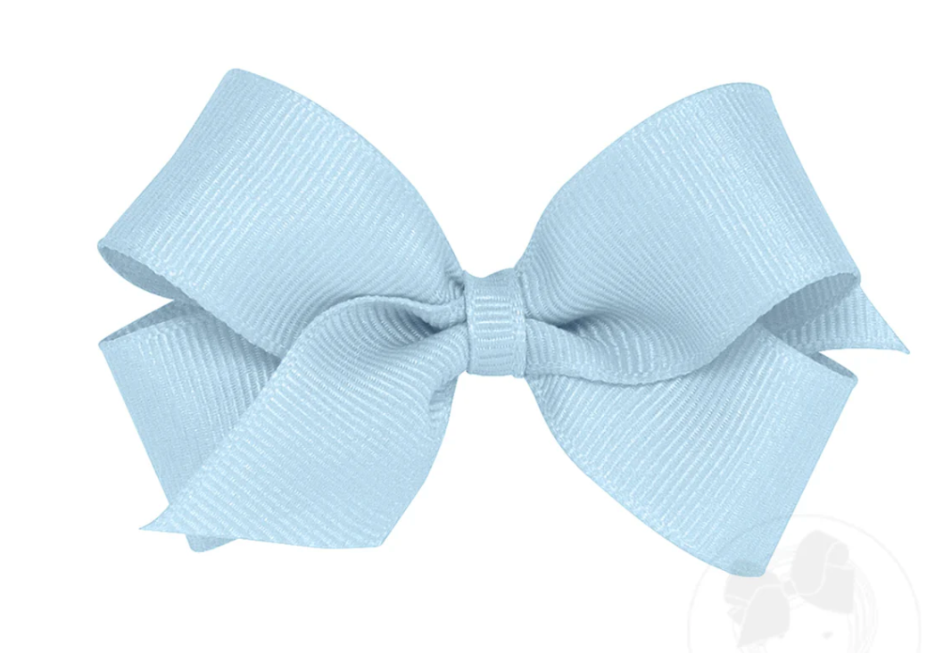 Mini Classic Grosgrain Hair Bow (Plain Wrap)