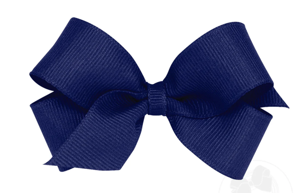 Mini Classic Grosgrain Hair Bow (Plain Wrap)