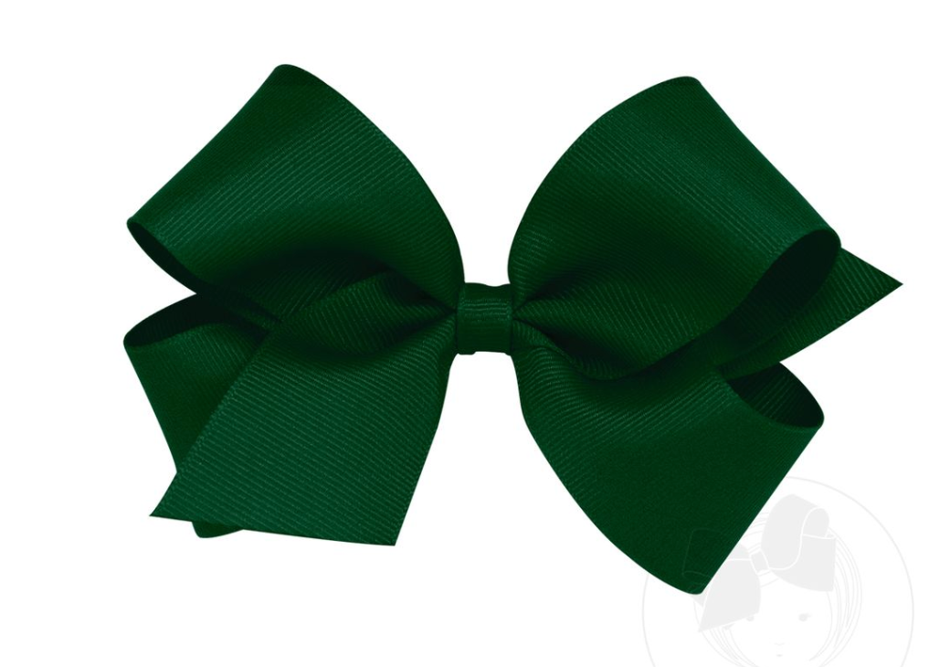 Medium Classic Grosgrain Hair Bow (Plain Wrap)