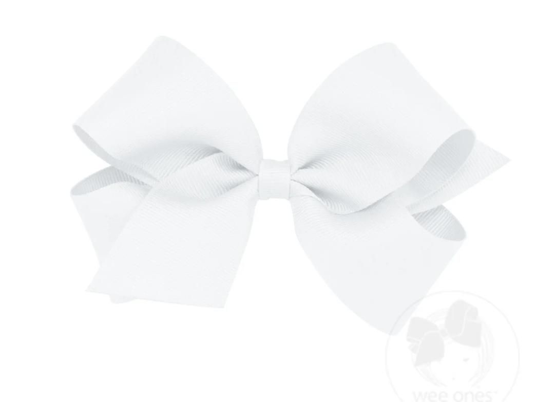 Medium Classic Grosgrain Hair Bow (Plain Wrap)