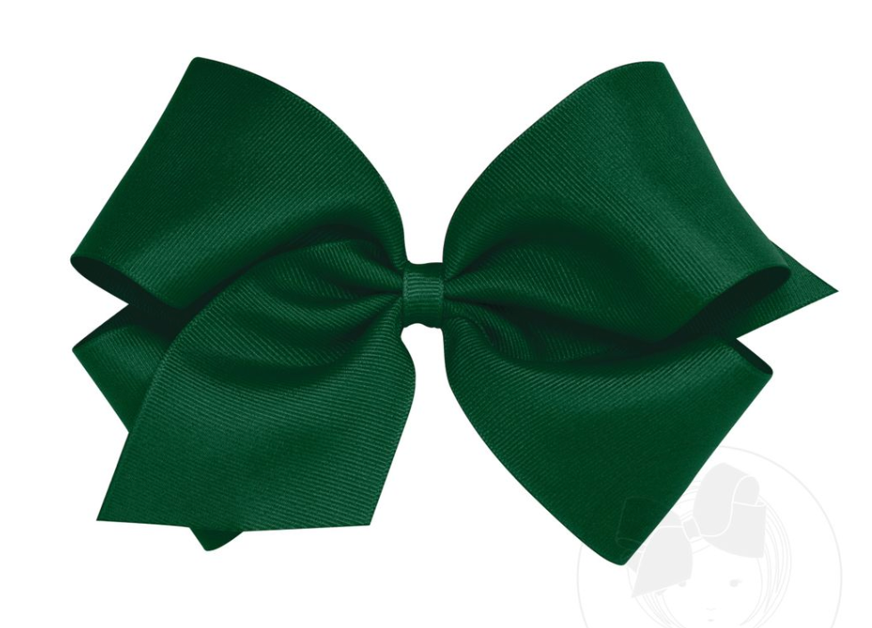 King Classic Grosgrain Hair Bow (Plain Wrap)
