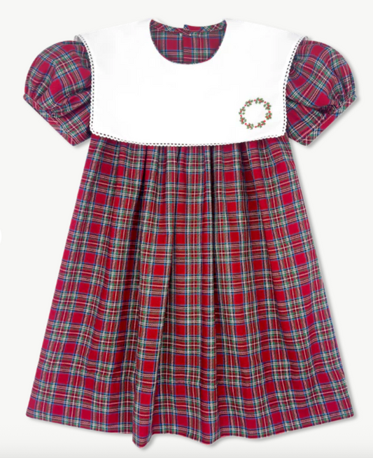 Hope Chest Dress Woodstock Plaid, Wreath