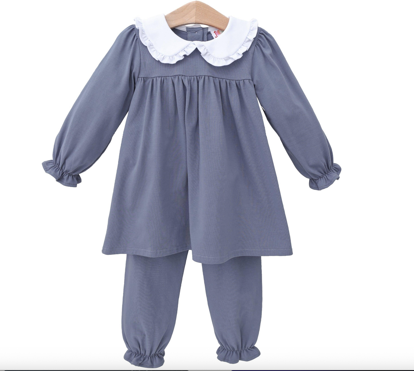 Catherine Bloomer Pant Set - Dusty Blue