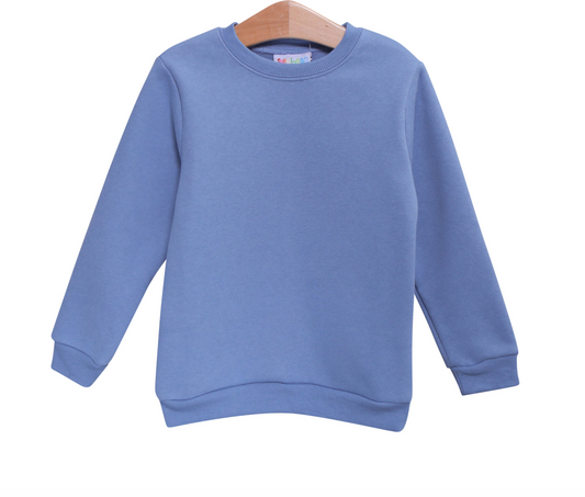 Pullover Fleece Sweatshirt- Cornflower