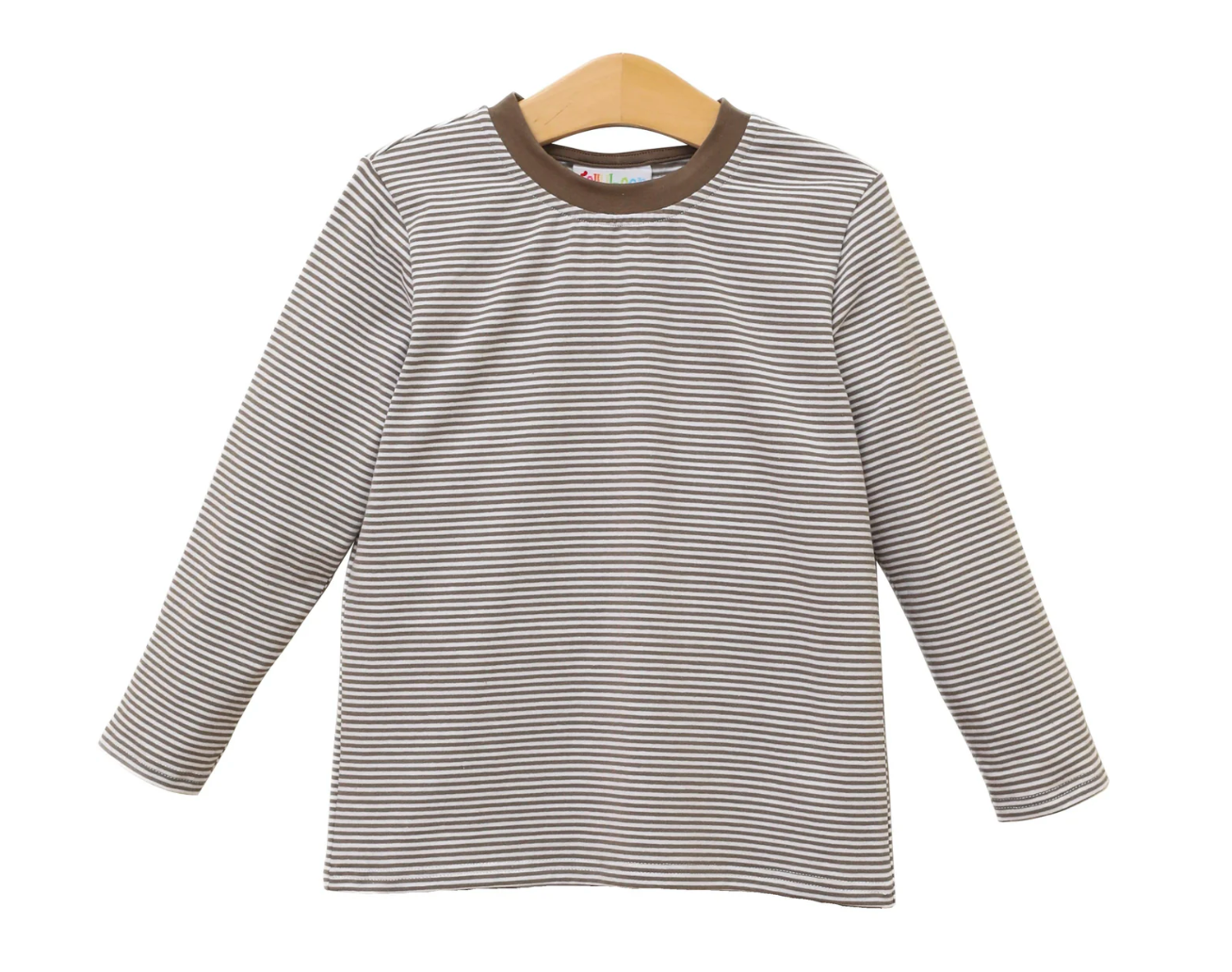 James LS Shirt- Beige Stripe