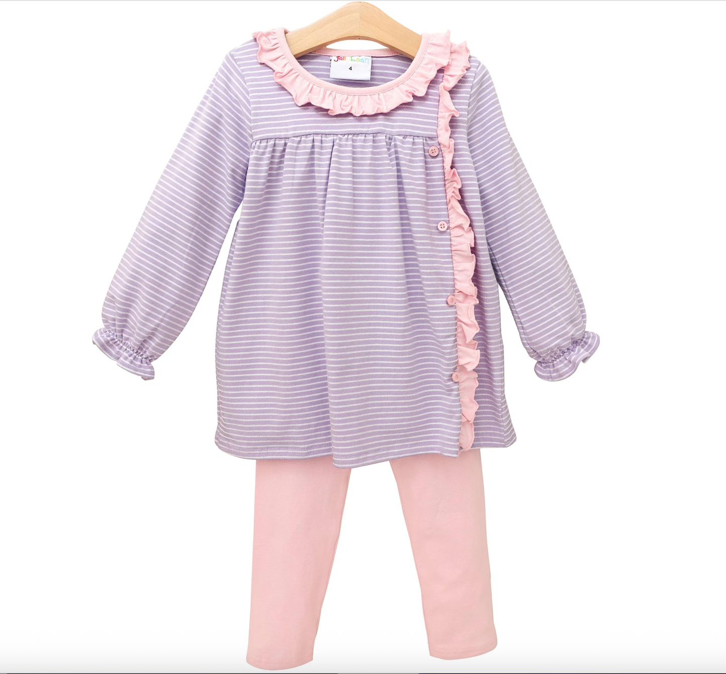Clara Pant Set - Purple Stripe/Pink