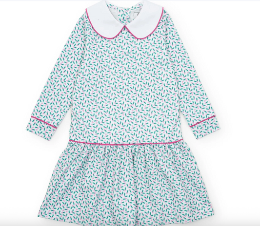 Lillian Girls' Dress - Holly Holiday