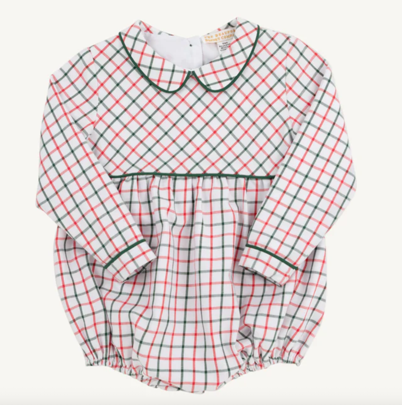 Long Sleeve Bradford Bubble-Old Town Tattersall with Grier Green