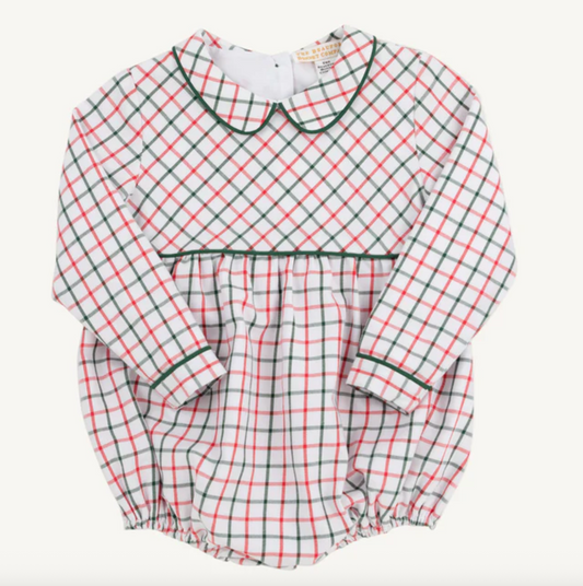 Long Sleeve Bradford Bubble-Old Town Tattersall with Grier Green