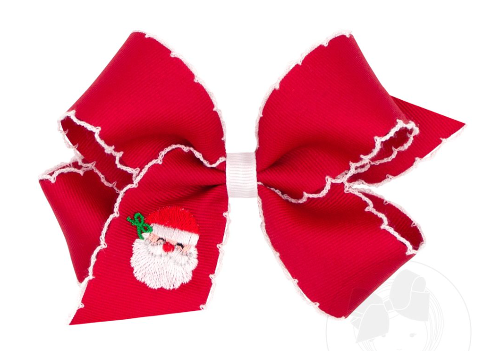 Wee Ones Medium Red Santa Bow