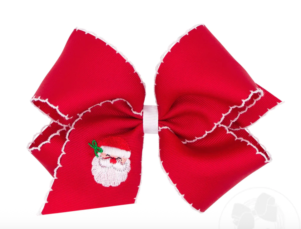 Wee Ones King Red Santa Bow
