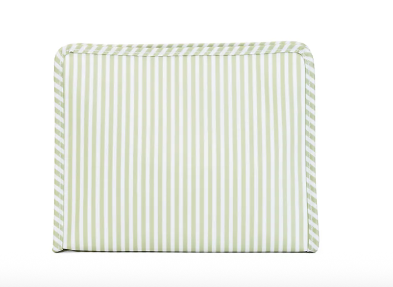 Medium Roadie- Green Pimlico Stripe