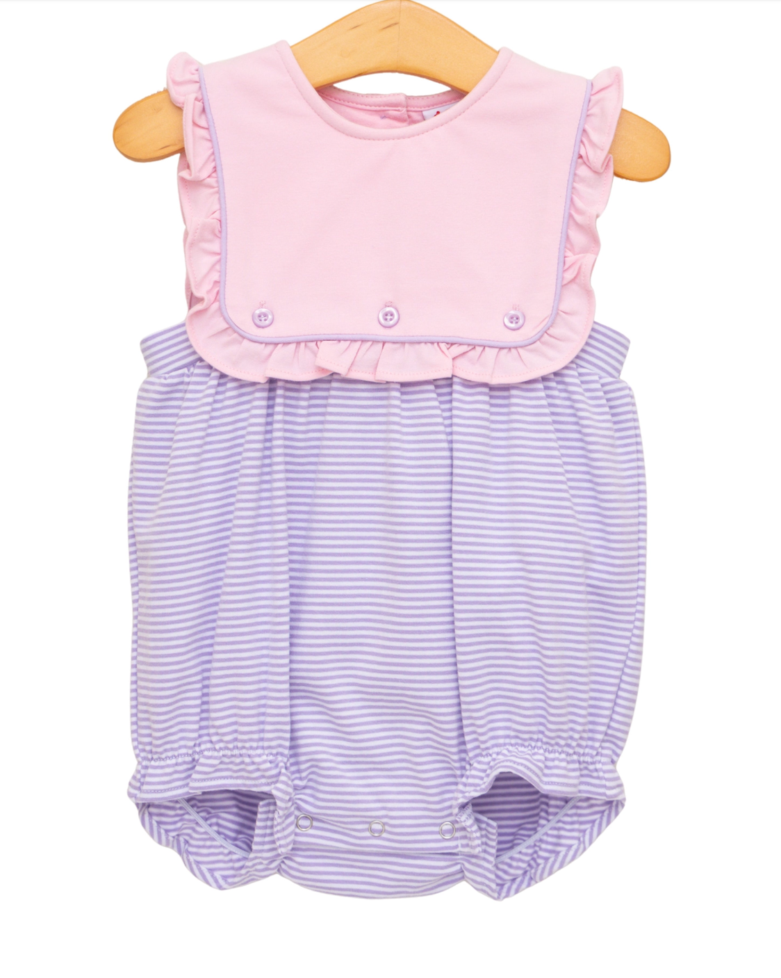 Amelia Bubble- Pink and Lavender Stripe
