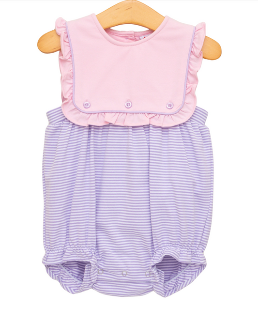 Amelia Bubble- Pink and Lavender Stripe
