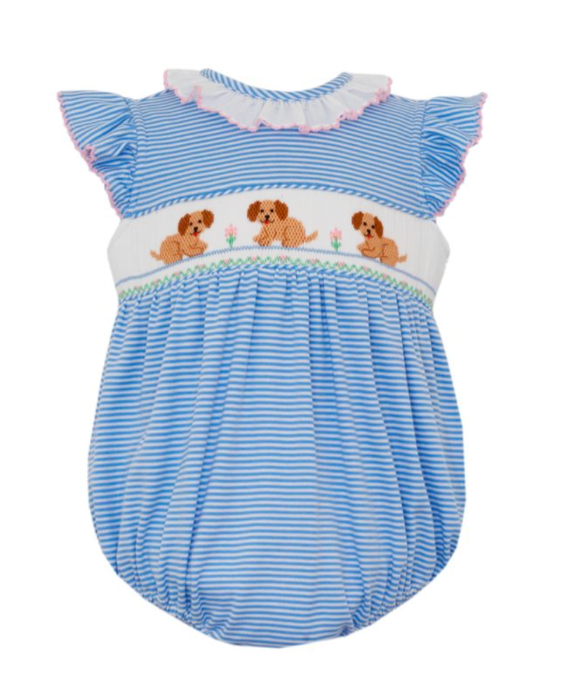 Petite Bebe- Garden Puppies Girl Bubble