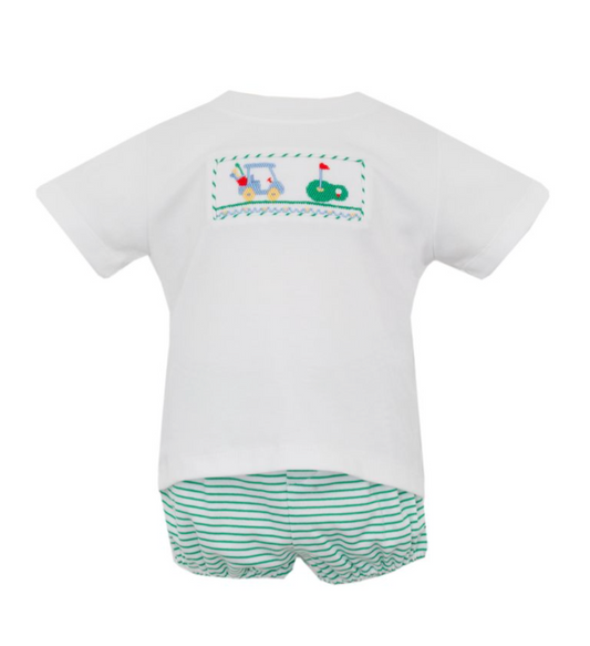 Petite Bebe- Boys Knit Golf Knit Set