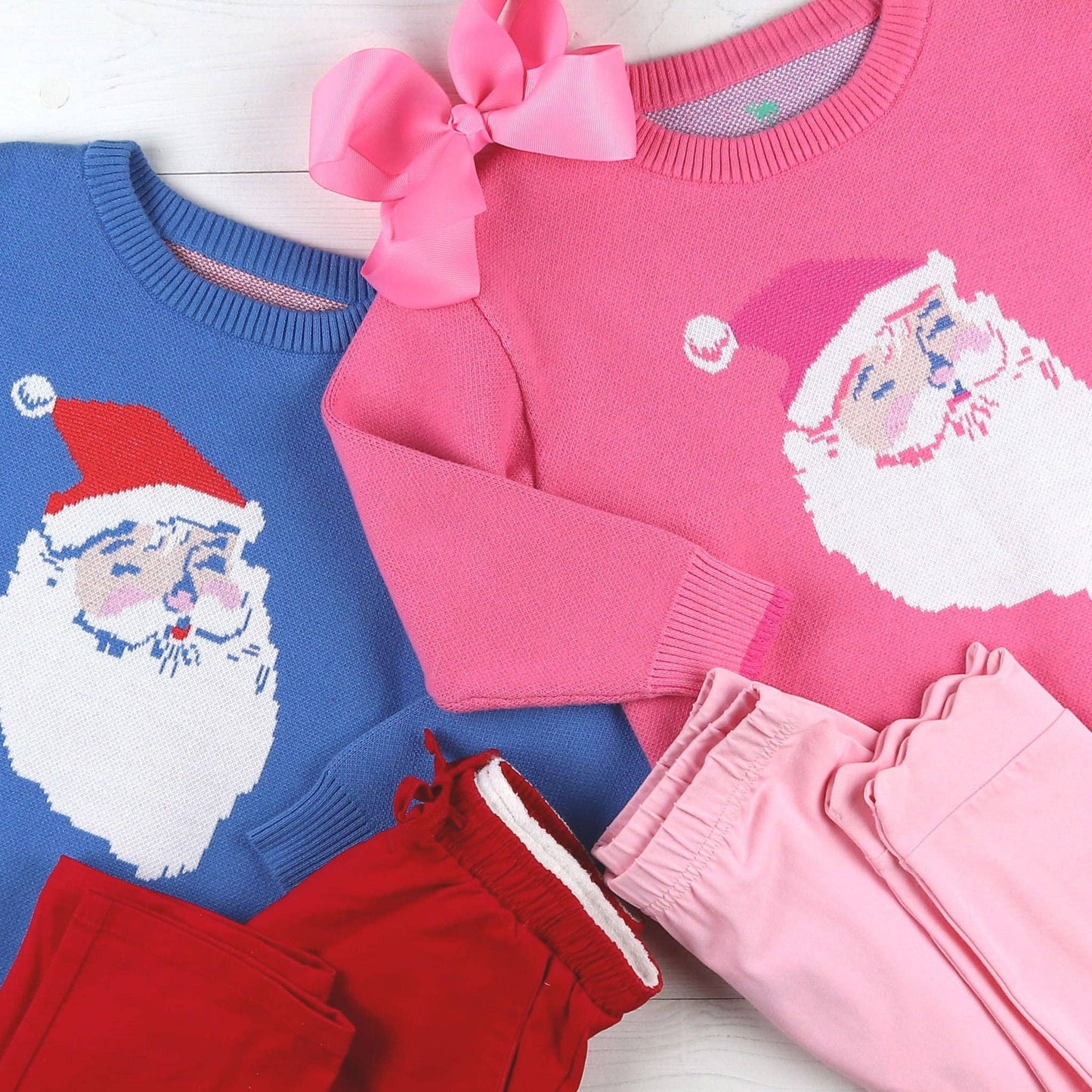 Girls Sweater - Jolly Santa: M