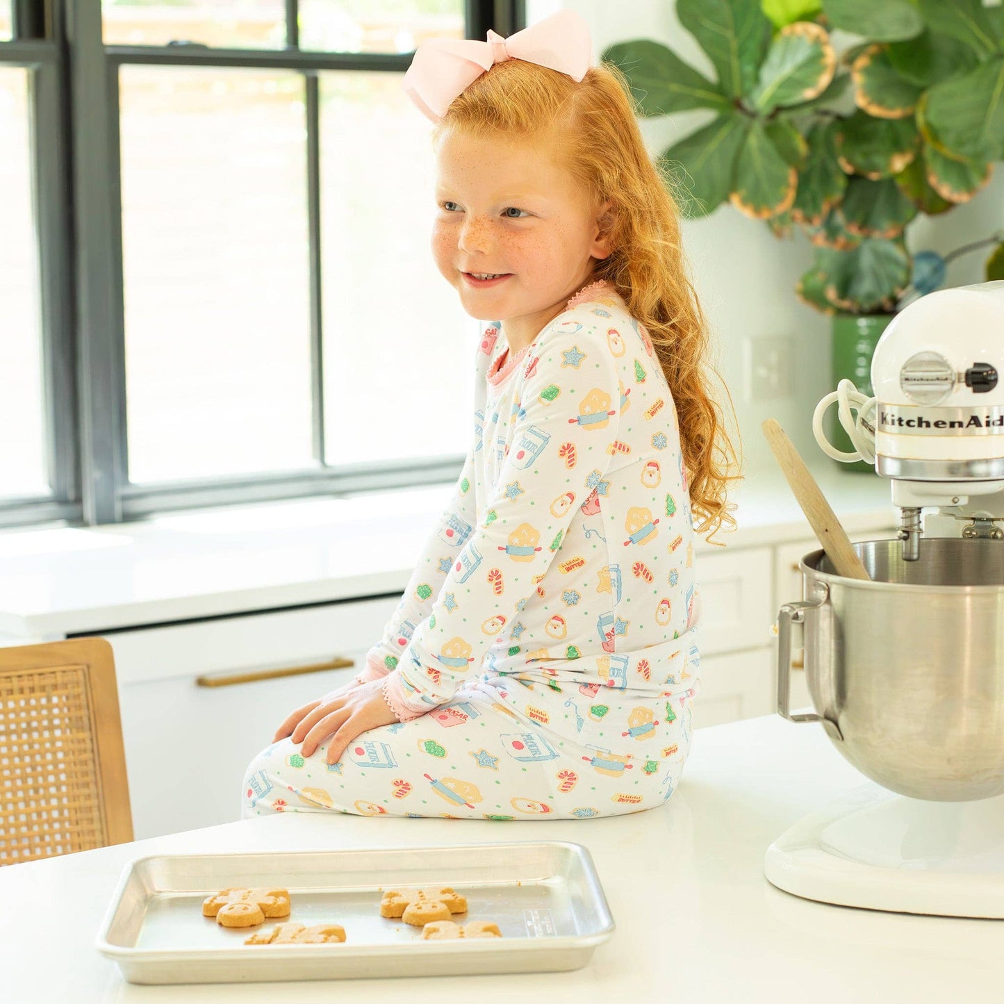 Pink Bamboo Loungewear - Cookie Crew: 2T