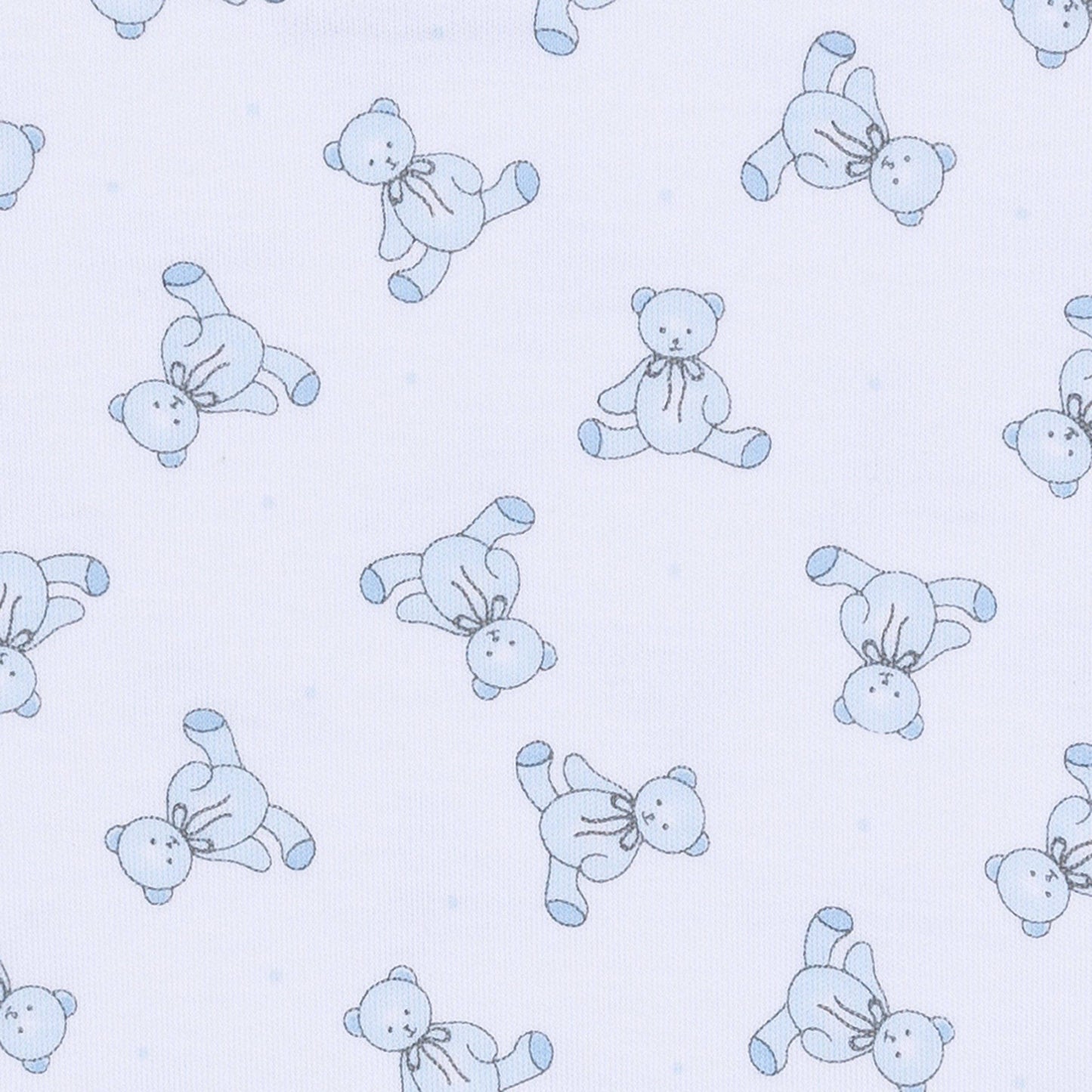 Baby's Teddy Footie - Light Blue