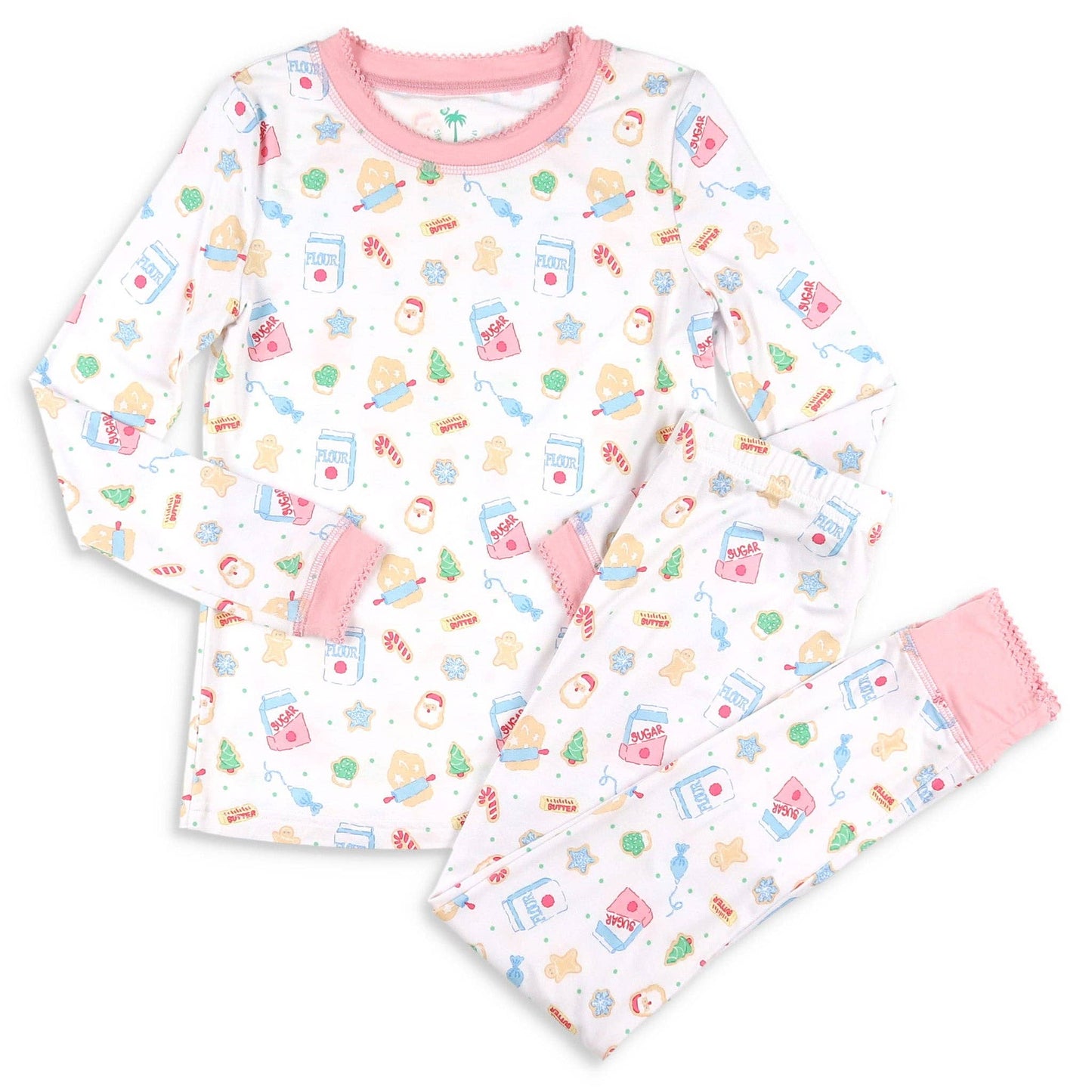 Pink Bamboo Loungewear - Cookie Crew: 2T